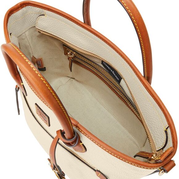 Dooney & Bourke Pebble Grain Handle Tote - Bone - Picture 3 of 4